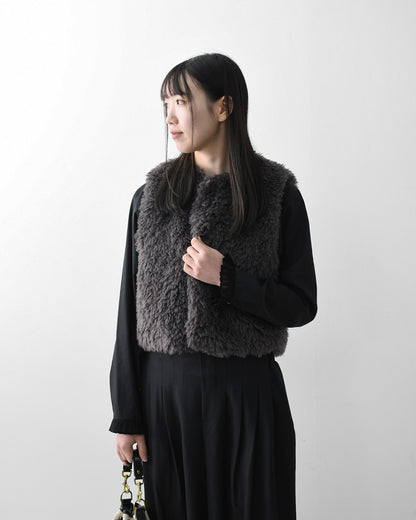 LE GLAZIK [ル・グラジック] ECO FUR GILET [LG-B0423FPT] エコファー ジレ・LADY'S [2026AW]