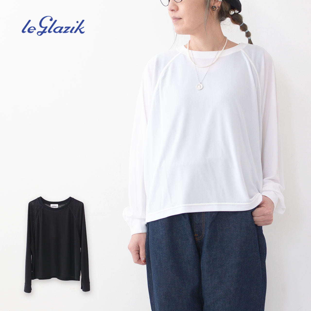 LE GLAZIK [ル・グラジック] LONG SLEEVE P.O. [LG-C0331RES] ロングスリーブプルオーバー [2024SS]