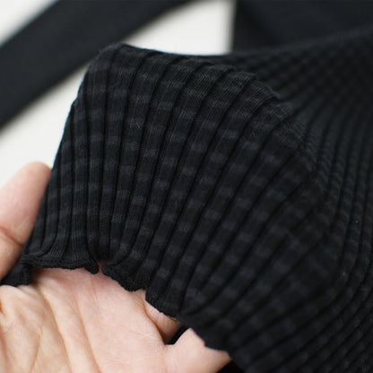 LE GLAZIK [ル・グラジック] BOTTLE NECK LONG T-SHIRT [LG-C0505 AKT] コットンランダムリブ ボトルネック長袖Tシャツ・ボトルネック・プルオーバー・コットン・LADY'S [2025AW]