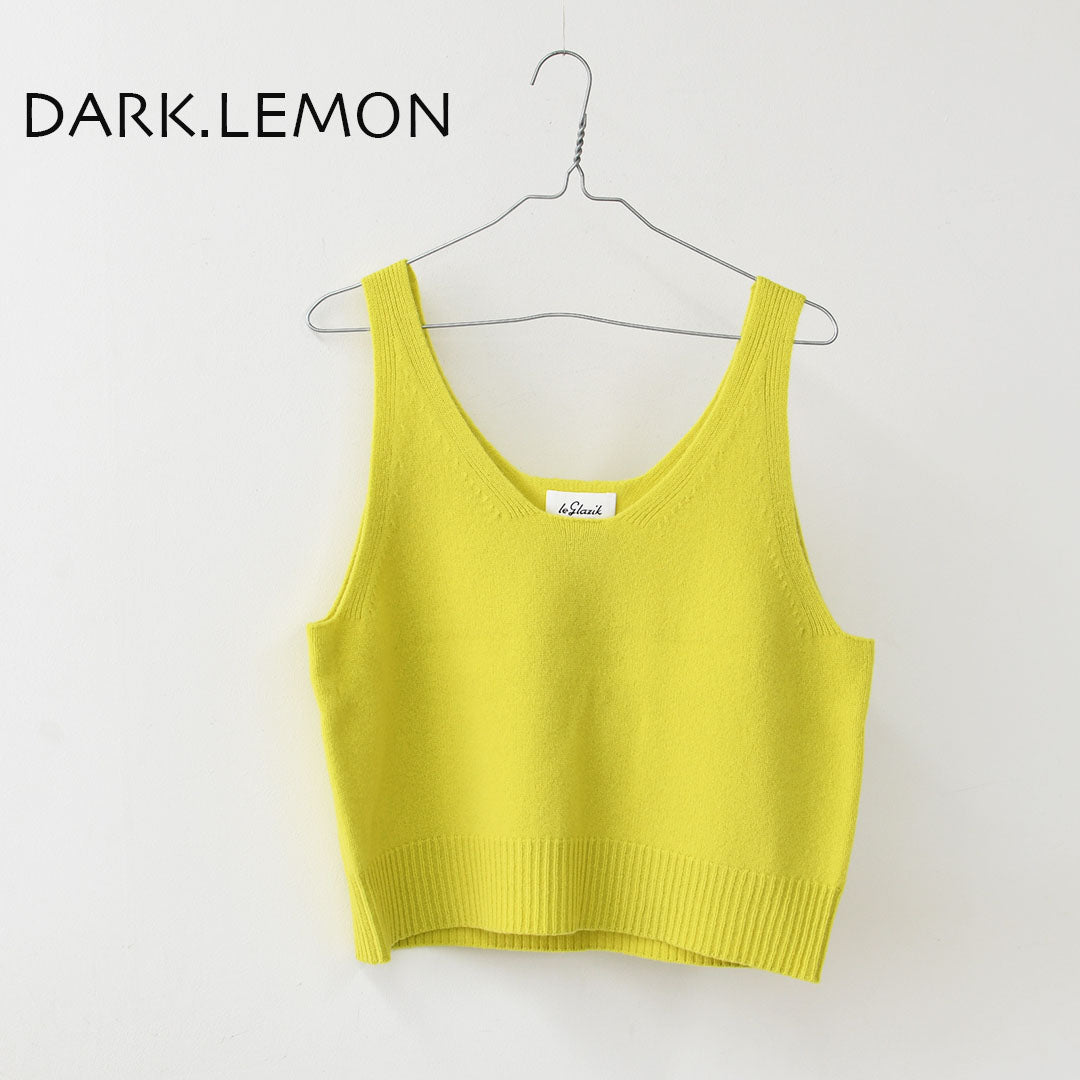 LE GLAZIK [ル・グラジック] VNECK KNIT VEST [LG-D0134 EMW] Vネックニットベスト・ニットベスト・ベスト・Vネック・ハイゲージウール・LADY'S [2025AW]