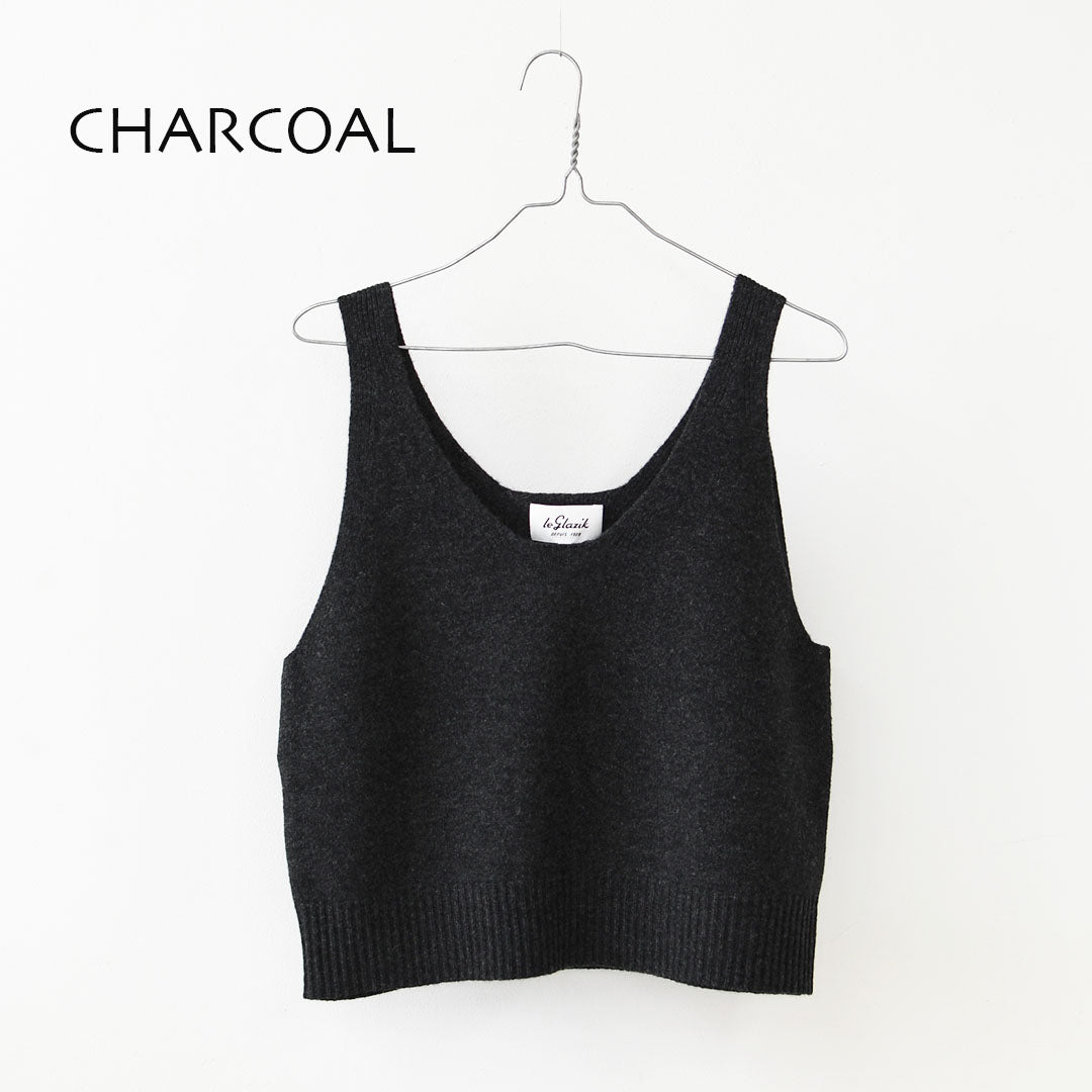 LE GLAZIK [ル・グラジック] VNECK KNIT VEST [LG-D0134 EMW] Vネックニットベスト・ニットベスト・ベスト・Vネック・ハイゲージウール・LADY'S [2025AW]
