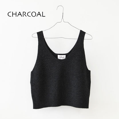 LE GLAZIK [ル・グラジック] VNECK KNIT VEST [LG-D0134 EMW] Vネックニットベスト・ニットベスト・ベスト・Vネック・ハイゲージウール・LADY'S [2025AW]