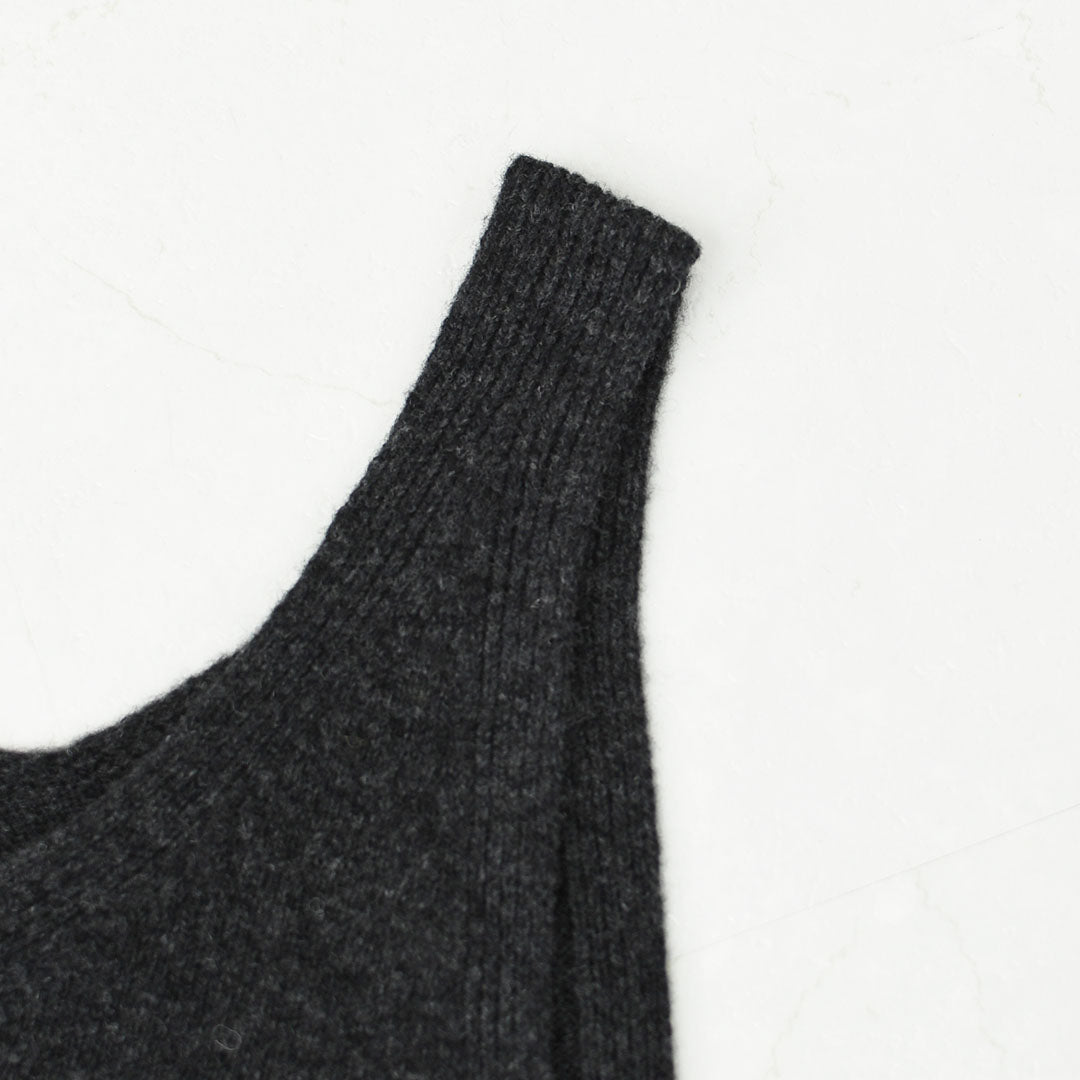 LE GLAZIK [ル・グラジック] VNECK KNIT VEST [LG-D0134 EMW] Vネックニットベスト・ニットベスト・ベスト・Vネック・ハイゲージウール・LADY'S [2025AW]