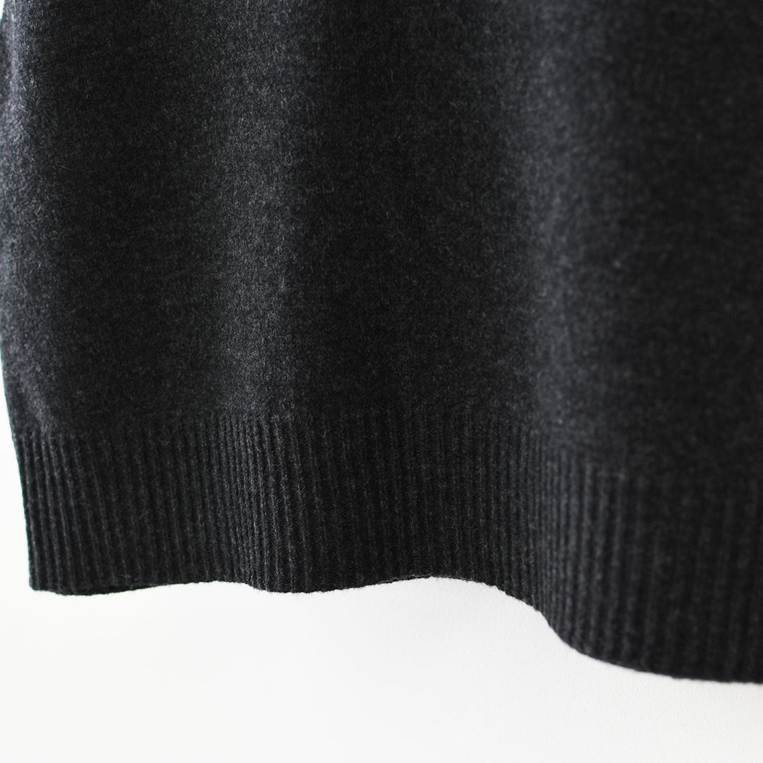 LE GLAZIK [ル・グラジック] VNECK KNIT VEST [LG-D0134 EMW] Vネックニットベスト・ニットベスト・ベスト・Vネック・ハイゲージウール・LADY'S [2025AW]