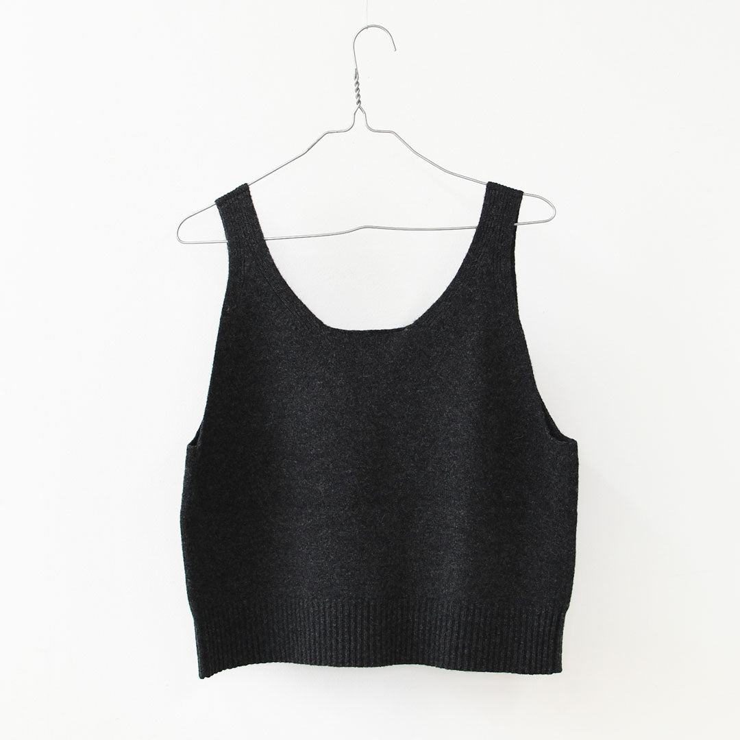 LE GLAZIK [ル・グラジック] VNECK KNIT VEST [LG-D0134 EMW] Vネックニットベスト・ニットベスト・ベスト・Vネック・ハイゲージウール・LADY'S [2025AW]