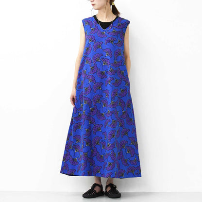 LE GLAZIK [ル・グラジック] V NECK FLARED DRESS [LG-G0077BTK] Vネックフレアドレス [2025SS]
