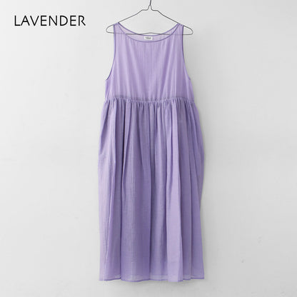 LE GLAZIK [ル・グラジック] SHEER GATHER ONEPIECE [LG-G0102CNS] シアー ギャザーワンピース [2025SS]