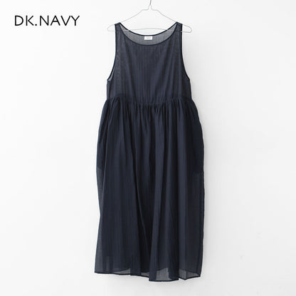 LE GLAZIK [ル・グラジック] SHEER GATHER ONEPIECE [LG-G0102CNS] シアー ギャザーワンピース [2025SS]