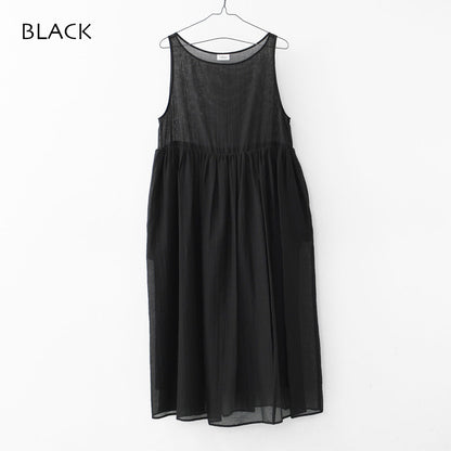 LE GLAZIK [ル・グラジック] SHEER GATHER ONEPIECE [LG-G0102CNS] シアー ギャザーワンピース [2025SS]