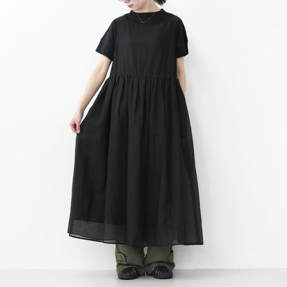 LE GLAZIK [ル・グラジック] SHEER GATHER ONEPIECE [LG-G0102CNS] シアー ギャザーワンピース [2025SS]