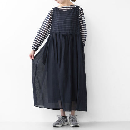 LE GLAZIK [ル・グラジック] SHEER GATHER ONEPIECE [LG-G0102CNS] シアー ギャザーワンピース [2025SS]