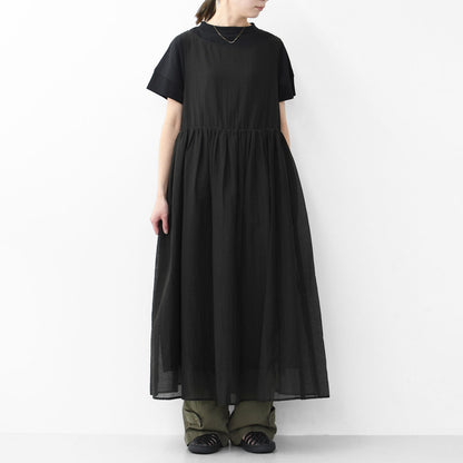 LE GLAZIK [ル・グラジック] SHEER GATHER ONEPIECE [LG-G0102CNS] シアー ギャザーワンピース [2025SS]