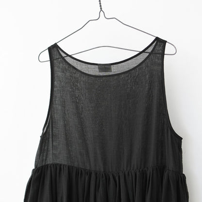 LE GLAZIK [ル・グラジック] SHEER GATHER ONEPIECE [LG-G0102CNS] シアー ギャザーワンピース [2025SS]