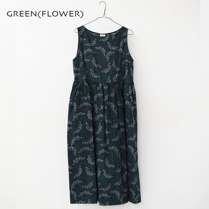 LE GLAZIK [ル・グラジック] Batik sleeveless dress[LG-G0121BTK] バティック ノースリーブワンピース・ワンピース・スリーブレス・Aライン・ギャザー・リゾート・LADY'S [2025SS]