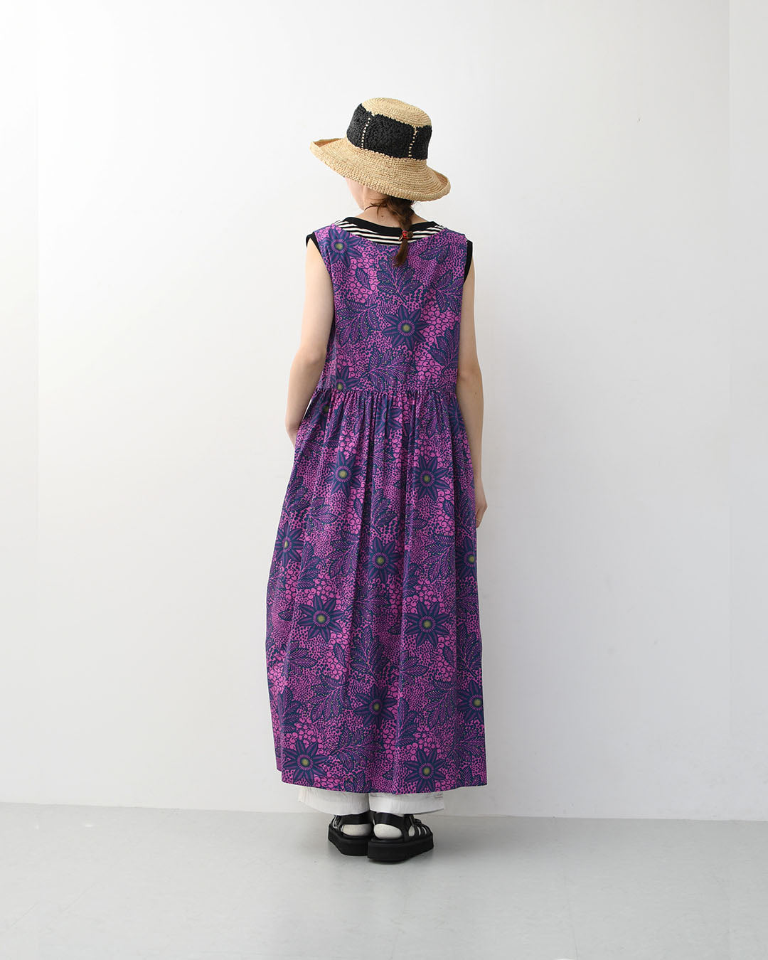 LE GLAZIK [ル・グラジック] Batik sleeveless dress[LG-G0121BTK] バティック ノースリーブワンピース・ワンピース・スリーブレス・Aライン・ギャザー・リゾート・LADY'S [2025SS]