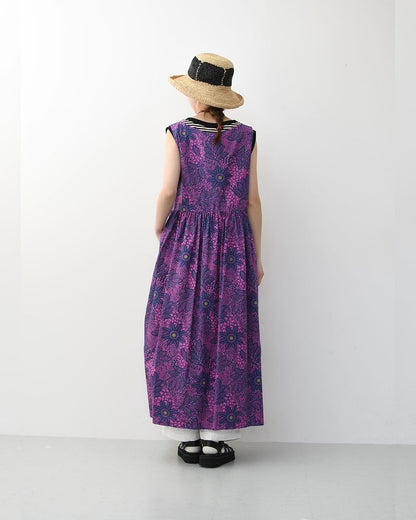 LE GLAZIK [ル・グラジック] Batik sleeveless dress[LG-G0121BTK] バティック ノースリーブワンピース・ワンピース・スリーブレス・Aライン・ギャザー・リゾート・LADY'S [2025SS]