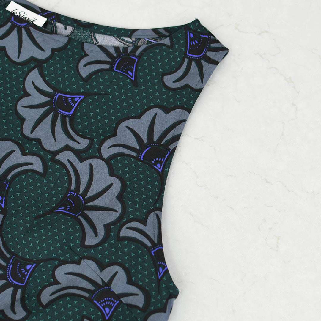 LE GLAZIK [ル・グラジック] Batik sleeveless dress[LG-G0121BTK] バティック ノースリーブワンピース・ワンピース・スリーブレス・Aライン・ギャザー・リゾート・LADY'S [2025SS]