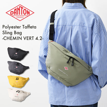 DANTON [ダントン] Polyester Taffeta Sling Bag -CHEMIN VERT 4.2- [CHEMIN VERT 42] ポリエステルタフタ スリングバッグ・シュマン・ヴェール 4.2・ボディバッグ・ポリエステルタフタ・ショルダーバッグ・MEN'S / LADY'S [2026AW]