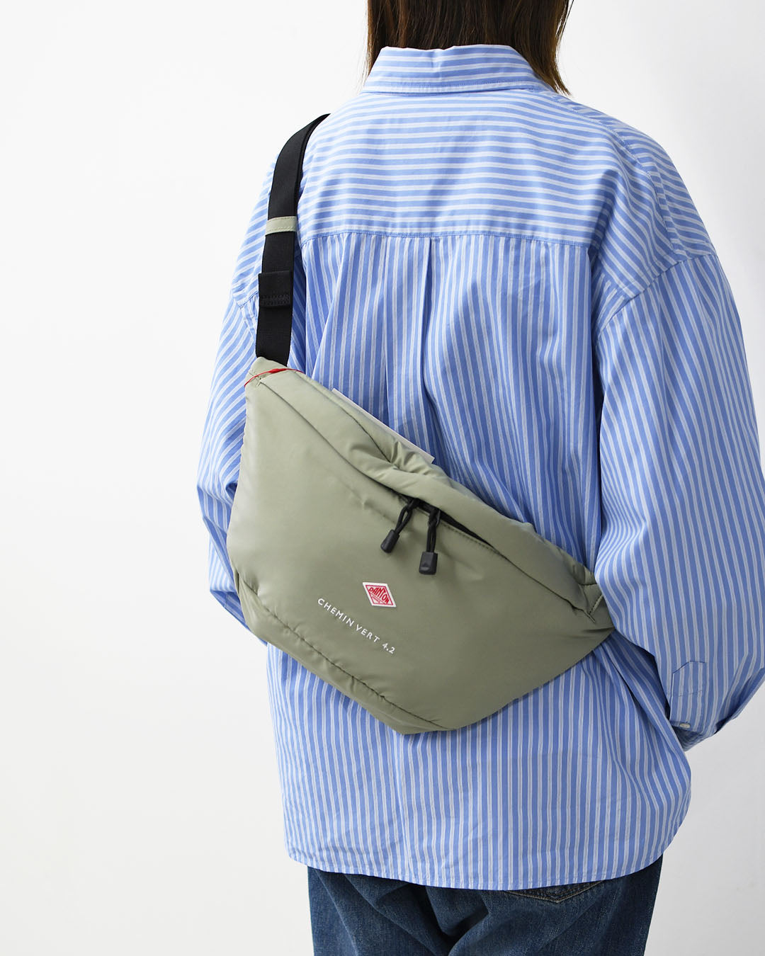 DANTON [ダントン] Polyester Taffeta Sling Bag -CHEMIN VERT 4.2- [CHEMIN VERT 42] ポリエステルタフタ スリングバッグ・シュマン・ヴェール 4.2・ボディバッグ・ポリエステルタフタ・ショルダーバッグ・MEN'S / LADY'S [2026AW]