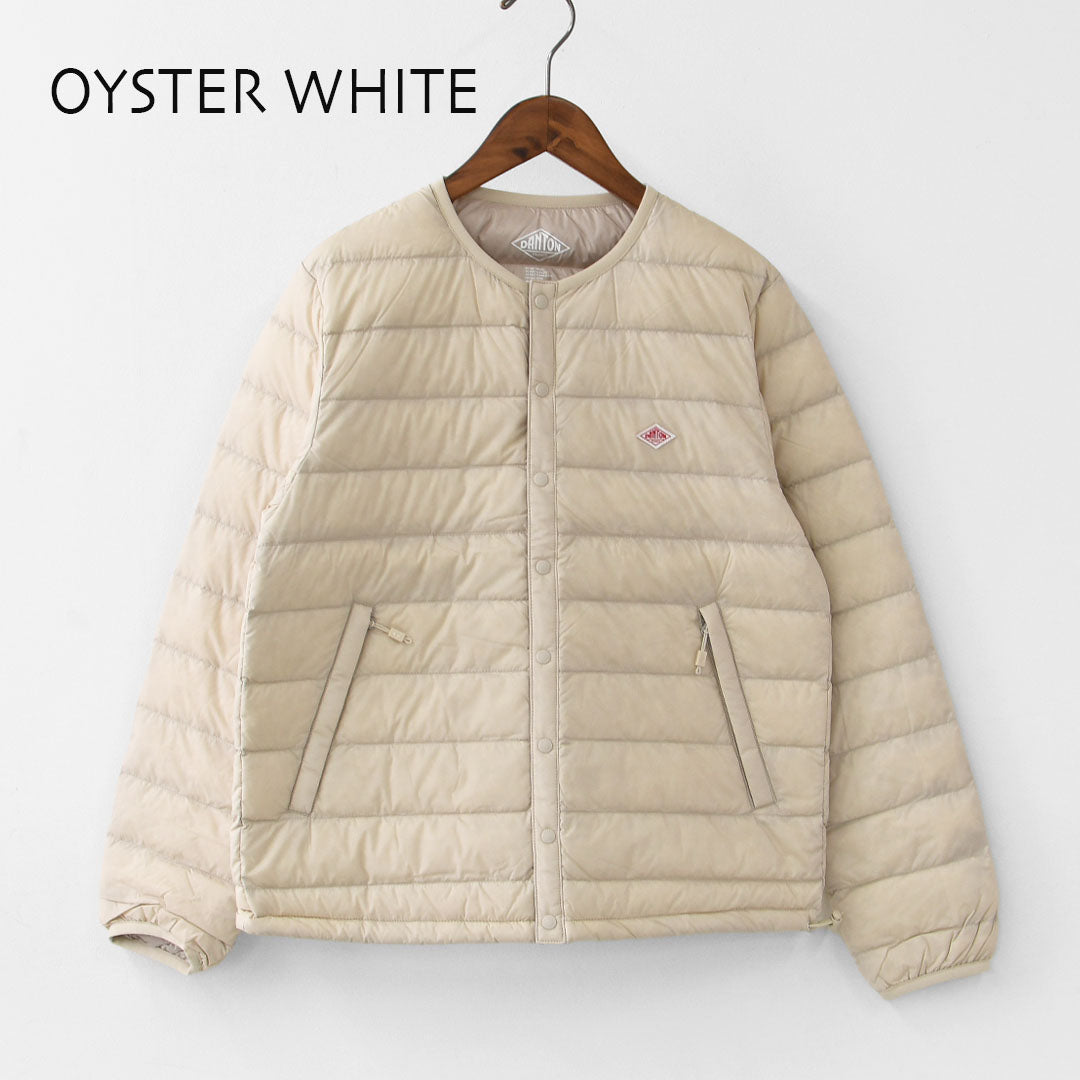 DANTON [ダントン] W CREWNECK INNER DOWN JACKET [DT-A0001RRT] クルーネックインナーダウンジャケット・羽毛・フレンチワーク・おしゃれダウン・コート・アウター・LADY'S [2025AW]