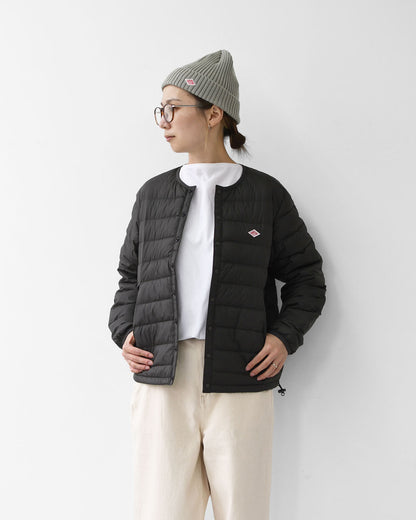 DANTON [ダントン] W CREWNECK INNER DOWN JACKET [DT-A0001RRT] クルーネックインナーダウンジャケット・羽毛・フレンチワーク・おしゃれダウン・コート・アウター・LADY'S [2025AW]
