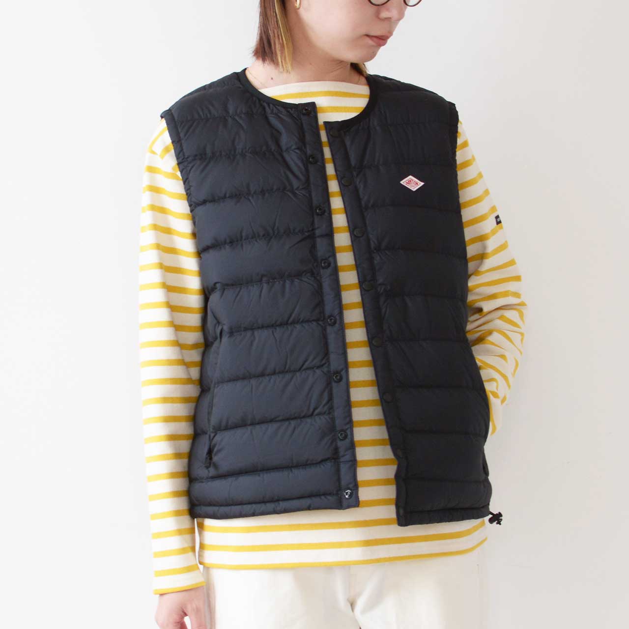 DANTON [ダントン] W INNER DOWN CREWNECK VEST [DT-A0002NNF-T] インナーダウンクルーネックベスト [2024AW]