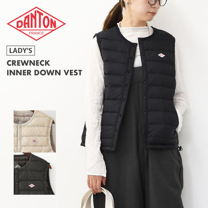 DANTON [ダントン] W CREWNECK INNER DOWN VEST [DT-A0002RRT] クルーネックインナーダウンベスト・LADY'S [2026AW]