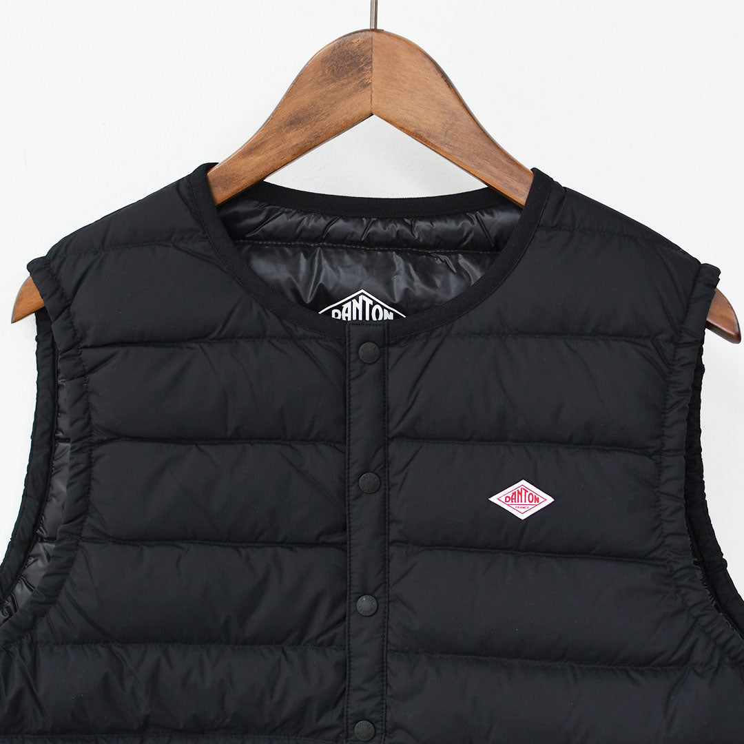 DANTON [ダントン] W CREWNECK INNER DOWN VEST [DT-A0002RRT] クルーネックインナーダウンベスト・インナーベスト・クルーネック・ナイロン・アウター・LADY'S [2025AW]