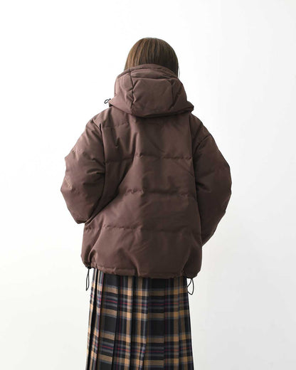 DANTON [ダントン] W DOWN HOODED JACKET [DT-A0008TPR] ポリエステルタッサー ダウンフードジャケット・ダウンジャケット・フード付きジャケット・ダブルジップ・LADY'S [2025AW]