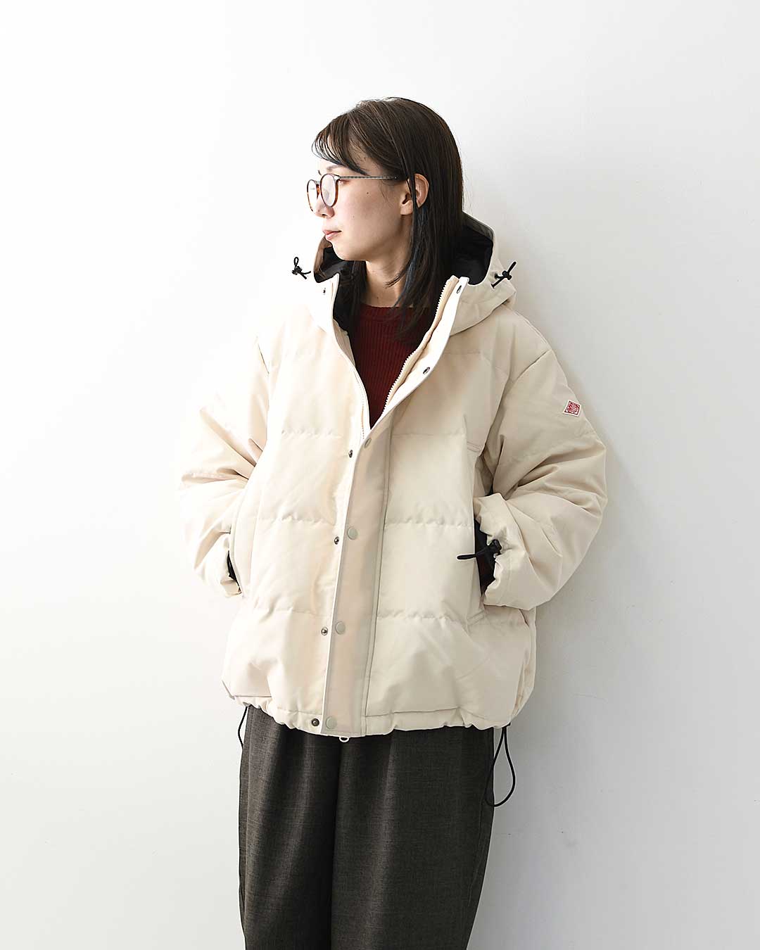 DANTON [ダントン] W DOWN HOODED JACKET [DT-A0008TPR] ポリエステルタッサー ダウンフードジャケット・ダウンジャケット・フード付きジャケット・ダブルジップ・LADY'S [2025AW]