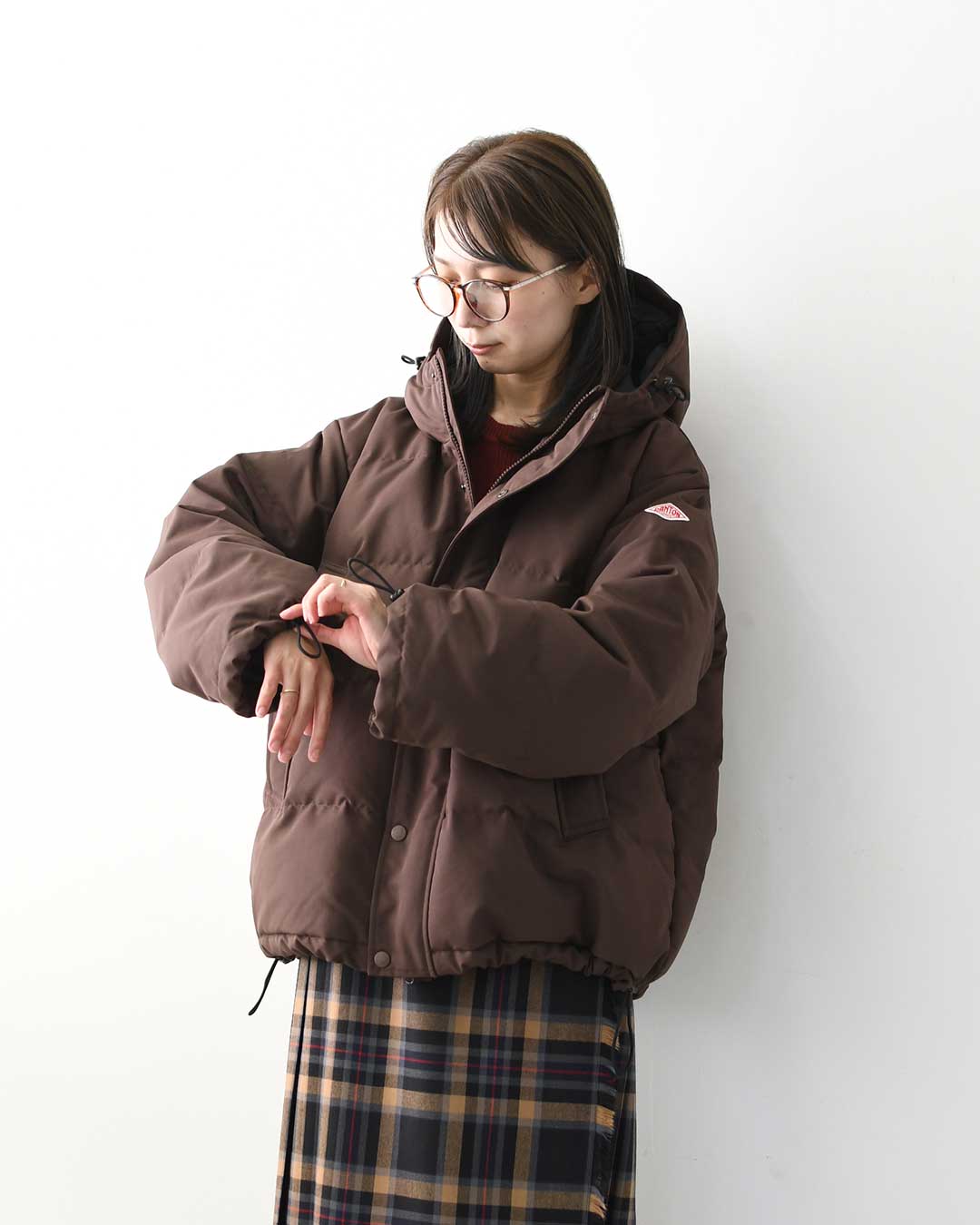 DANTON [ダントン] W DOWN HOODED JACKET [DT-A0008TPR] ポリエステルタッサー ダウンフードジャケット・ダウンジャケット・フード付きジャケット・ダブルジップ・LADY'S [2025AW]
