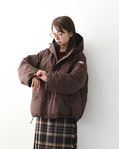 DANTON [ダントン] W DOWN HOODED JACKET [DT-A0008TPR] ポリエステルタッサー ダウンフードジャケット・ダウンジャケット・フード付きジャケット・ダブルジップ・LADY'S [2025AW]