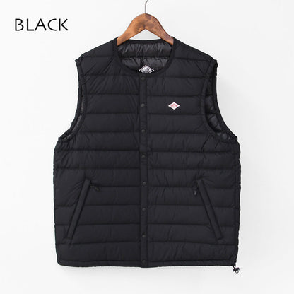 DANTON [ダントン] M NYLON TAFFETA INNER DOWN CREWNECK VEST [DT-A0026 RRT] ナイロンタフタインナーダウンクルーネックベスト・インナーダウン（羽毛）インナーベスト・ナイロンベスト・アウター・防寒・MEN'S [2026AW]
