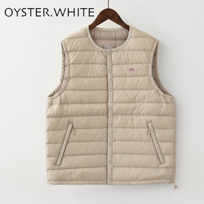 DANTON [ダントン] M NYLON TAFFETA INNER DOWN CREWNECK VEST [DT-A0026 RRT] ナイロンタフタインナーダウンクルーネックベスト・インナーダウン（羽毛）インナーベスト・ナイロンベスト・アウター・防寒・MEN'S [2026AW]