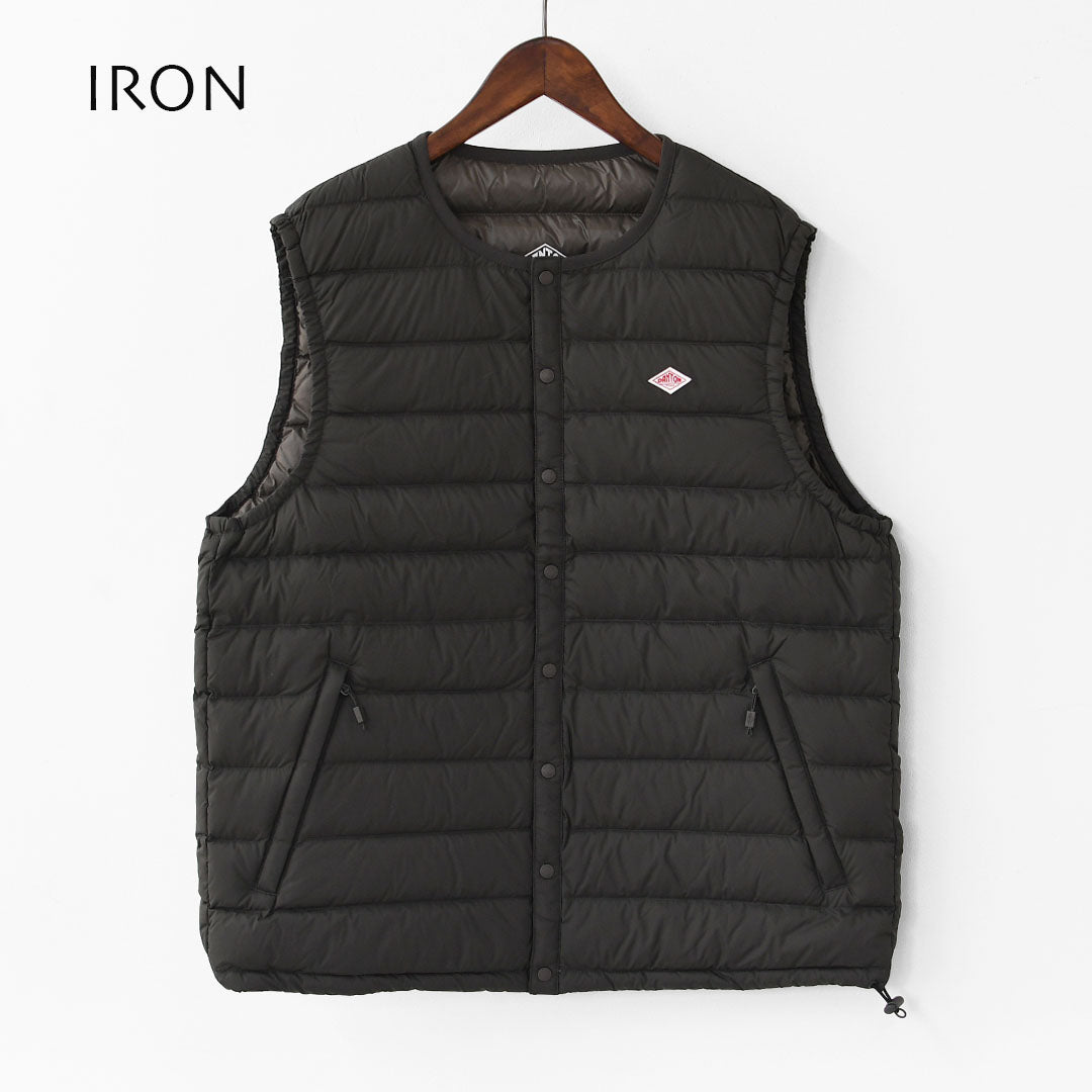 DANTON [ダントン] M NYLON TAFFETA INNER DOWN CREWNECK VEST [DT-A0026 RRT] ナイロンタフタインナーダウンクルーネックベスト・インナーダウン（羽毛）インナーベスト・ナイロンベスト・アウター・防寒・MEN'S [2026AW]