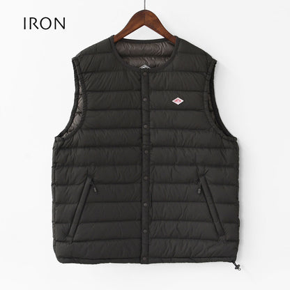 DANTON [ダントン] M NYLON TAFFETA INNER DOWN CREWNECK VEST [DT-A0026 RRT] ナイロンタフタインナーダウンクルーネックベスト・インナーダウン（羽毛）インナーベスト・ナイロンベスト・アウター・防寒・MEN'S [2026AW]