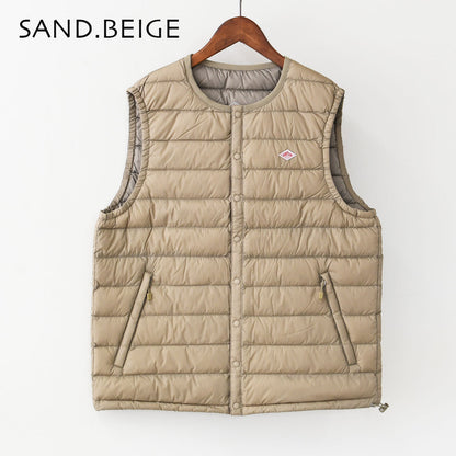 DANTON [ダントン] M NYLON TAFFETA INNER DOWN CREWNECK VEST [DT-A0026 RRT] ナイロンタフタインナーダウンクルーネックベスト・インナーダウン（羽毛）インナーベスト・ナイロンベスト・アウター・防寒・MEN'S [2026AW]