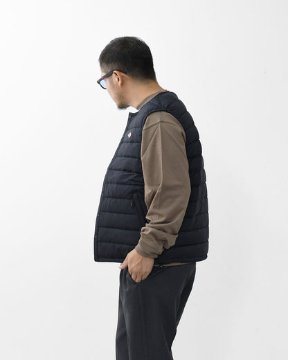 DANTON [ダントン] M NYLON TAFFETA INNER DOWN CREWNECK VEST [DT-A0026 RRT] ナイロンタフタインナーダウンクルーネックベスト・インナーダウン（羽毛）インナーベスト・ナイロンベスト・アウター・防寒・MEN'S [2026AW]