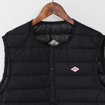 DANTON [ダントン] M NYLON TAFFETA INNER DOWN CREWNECK VEST [DT-A0026 RRT] ナイロンタフタインナーダウンクルーネックベスト・インナーダウン（羽毛）インナーベスト・ナイロンベスト・アウター・防寒・MEN'S [2026AW]
