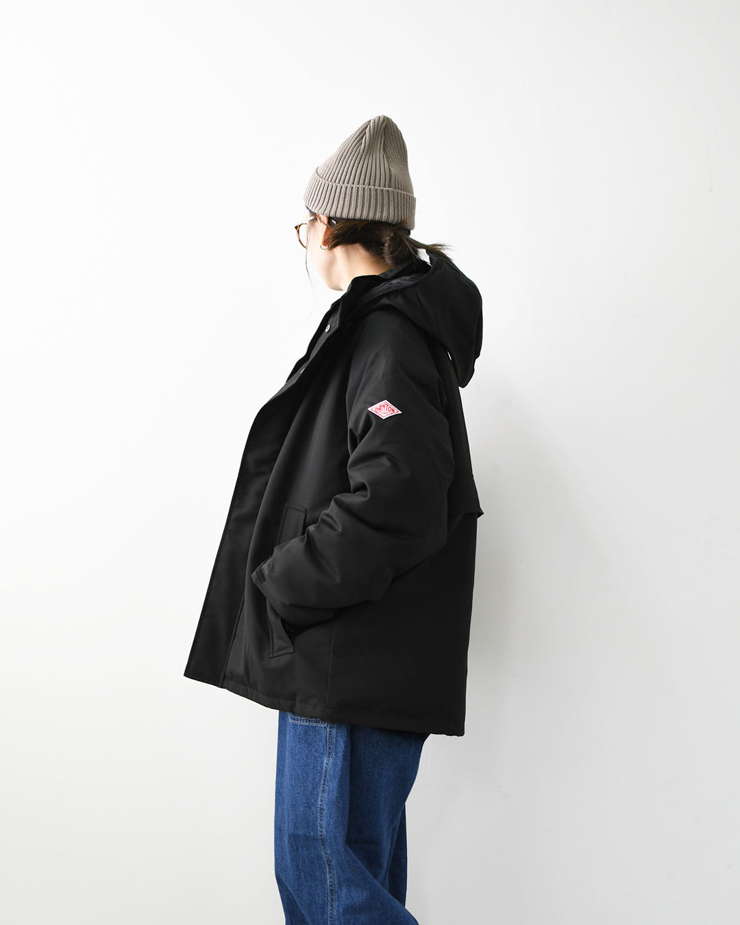 DANTON [ダントン] M ARMY HOODED JACKET [DT-A0030TPR] アーミーフーデッドジャケット・アーミー ダウンジャケット・フードジャケット・ミリタリーウェア・ラグランスリーブ・MEN'S [2025AW]