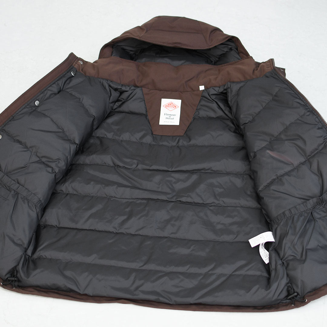 DANTON [ダントン] M ARMY HOODED JACKET [DT-A0030TPR] アーミーフーデッドジャケット・アーミー ダウンジャケット・フードジャケット・ミリタリーウェア・ラグランスリーブ・MEN'S [2025AW]