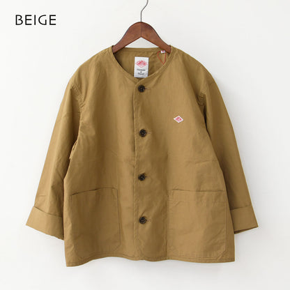 DANTON [ダントン] W DOWNPROOF COLLARLESS SHORT JACKET [DT-A0473CFD] CFウェザーカラーレスショートジャケット [2025SS]