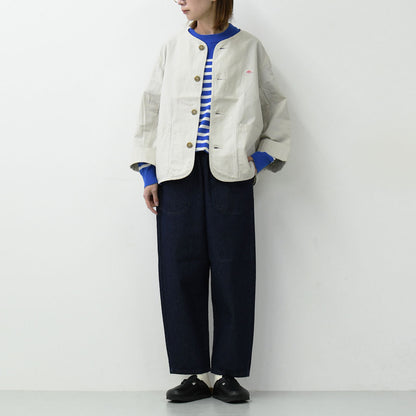 DANTON [ダントン] W DOWNPROOF COLLARLESS SHORT JACKET [DT-A0473CFD] CFウェザーカラーレスショートジャケット [2025SS]