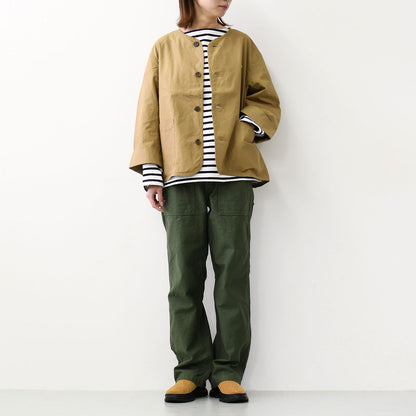 DANTON [ダントン] W DOWNPROOF COLLARLESS SHORT JACKET [DT-A0473CFD] CFウェザーカラーレスショートジャケット [2025SS]