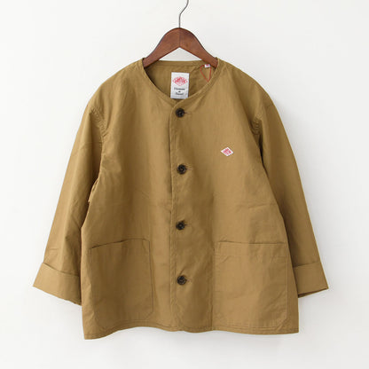 DANTON [ダントン] W DOWNPROOF COLLARLESS SHORT JACKET [DT-A0473CFD] CFウェザーカラーレスショートジャケット [2025SS]