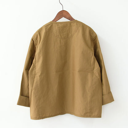 DANTON [ダントン] W DOWNPROOF COLLARLESS SHORT JACKET [DT-A0473CFD] CFウェザーカラーレスショートジャケット [2025SS]