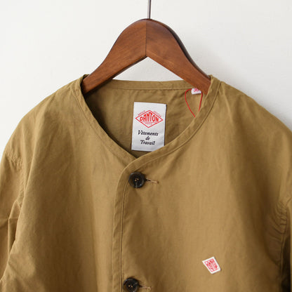 DANTON [ダントン] W DOWNPROOF COLLARLESS SHORT JACKET [DT-A0473CFD] CFウェザーカラーレスショートジャケット [2025SS]