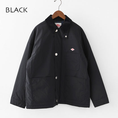 DANTON [ダントン] NYLON TAFFETA WORK JACKET [DT-A0523NTF] ナイロンタフタワークジャケット・ワークジャケット・コーデュロイ襟・ナイロンタフタ・おしゃれジャケット・LADY'S [2025AW]