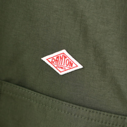 DANTON [ダントン] NYLON TAFFETA WORK JACKET [DT-A0523NTF] ナイロンタフタワークジャケット・ワークジャケット・コーデュロイ襟・ナイロンタフタ・おしゃれジャケット・LADY'S [2025AW]