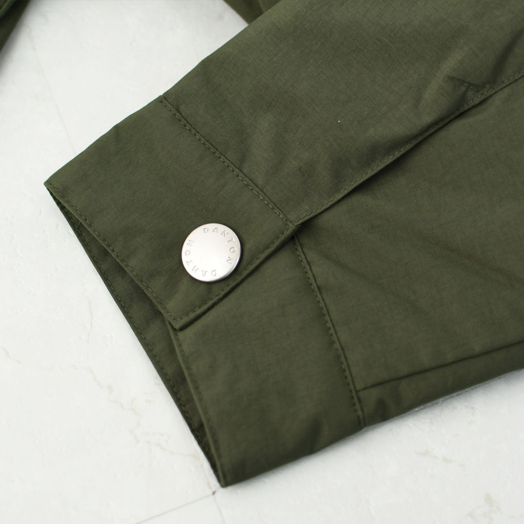 DANTON [ダントン] NYLON TAFFETA WORK JACKET [DT-A0523NTF] ナイロンタフタワークジャケット・ワークジャケット・コーデュロイ襟・ナイロンタフタ・おしゃれジャケット・LADY'S [2025AW]